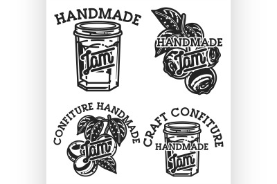 Vintage confiture emblems