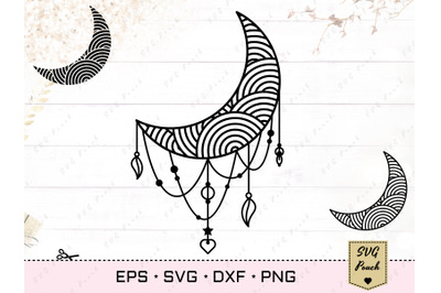 Crescent Moon SVG