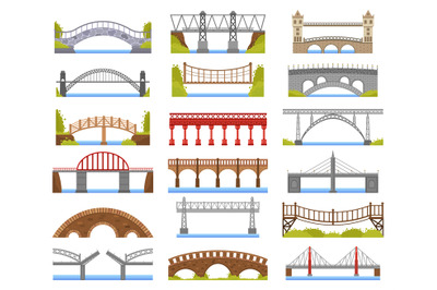 City bridge. Urban crossover bridge construction, truss and tied arch