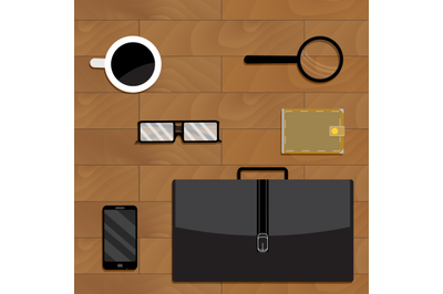 Business accessories on desktop