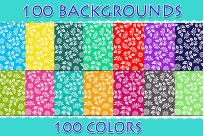 100 Floral Digital Paper