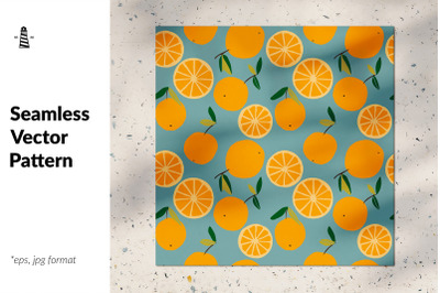 Trendy oranges seamless pattern