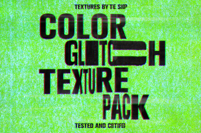 Color glitch textures