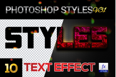 10 creative Photoshop Styles V31