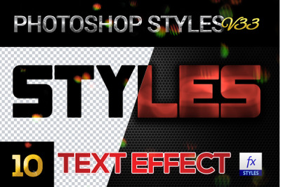 10 creative Photoshop Styles V33