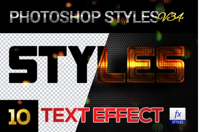 10 creative Photoshop Styles V34