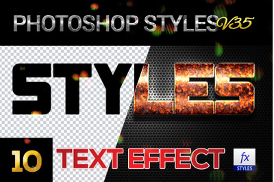 10 creative Photoshop Styles V35