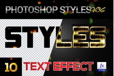 10 creative Photoshop Styles V36