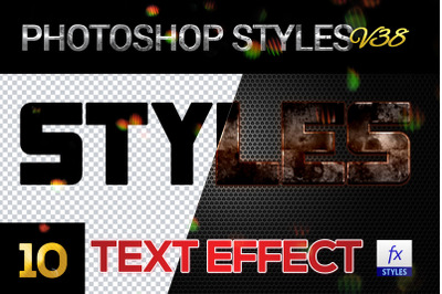 10 creative Photoshop Styles V38