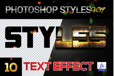 10 creative Photoshop Styles V39