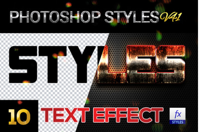 10 creative Photoshop Styles V41