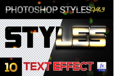 10 creative Photoshop Styles V43