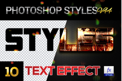 10 creative Photoshop Styles V44