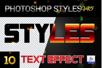 10 creative Photoshop Styles V45