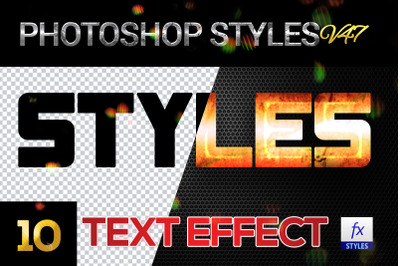 10 creative Photoshop Styles V47