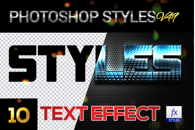 10 creative Photoshop Styles V49