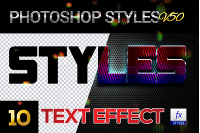 10 creative Photoshop Styles V50