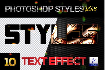 10 creative Photoshop Styles V53