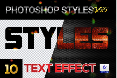 10 creative Photoshop Styles V55