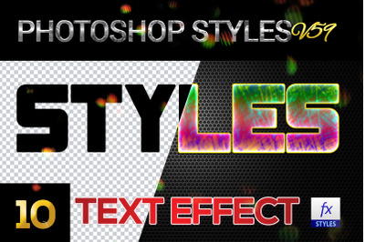 10 creative Photoshop Styles V59