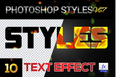 10 creative Photoshop Styles V67