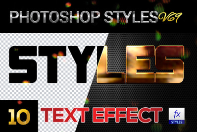 10 creative Photoshop Styles V69