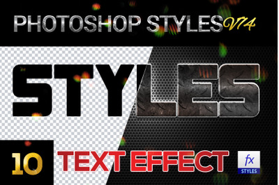 10 creative Photoshop Styles V74