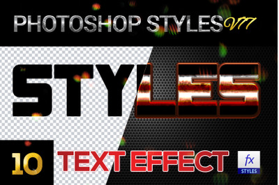 10 creative Photoshop Styles V77