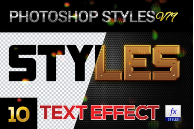 10 creative Photoshop Styles V79