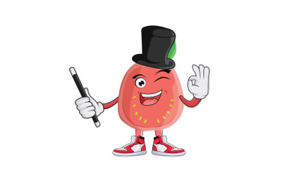 Guava Magician Fruit Cartoon Character Design