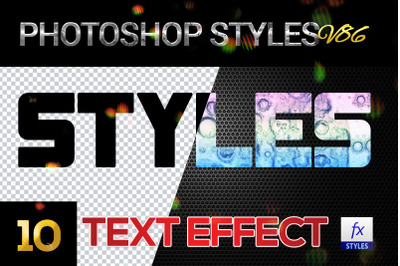 10 creative Photoshop Styles V86