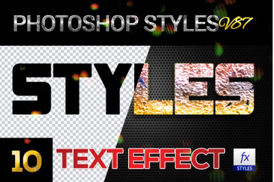 10 creative Photoshop Styles V87