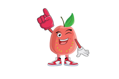 Guava Supporter Fruit Cartoon Character Design