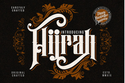 Hijrah - Blackletter Typeface