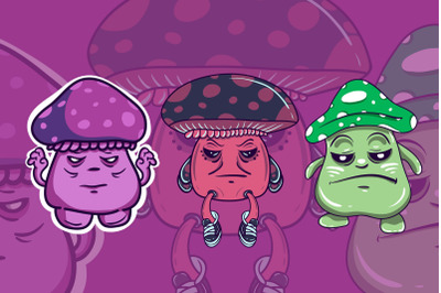 Mushroom Monster Character