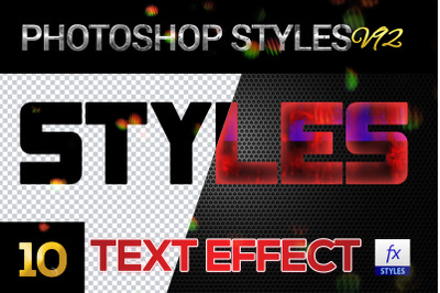 10 creative Photoshop Styles V92