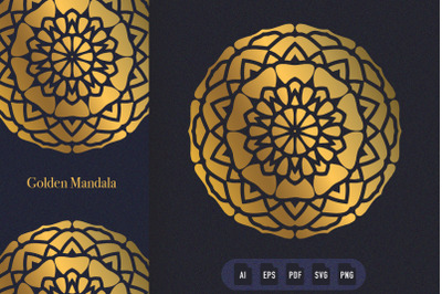 Golden Mandala Art 05