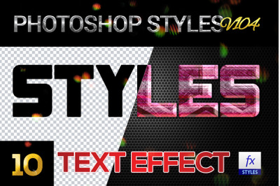 10 creative Photoshop Styles V104