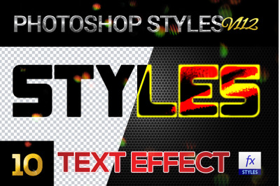 10 creative Photoshop Styles V112