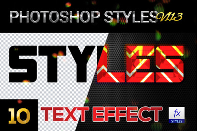 10 creative Photoshop Styles V113