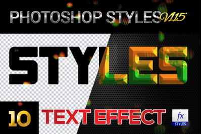 10 creative Photoshop Styles V115