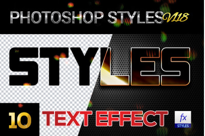 10 creative Photoshop Styles V118