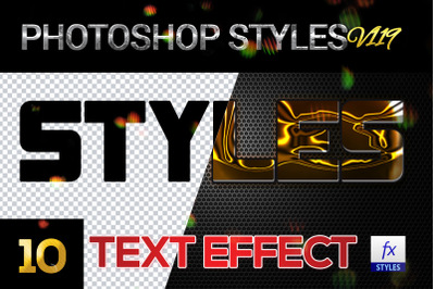 10 creative Photoshop Styles V119