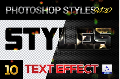10 creative Photoshop Styles V120