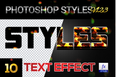 10 creative Photoshop Styles V123