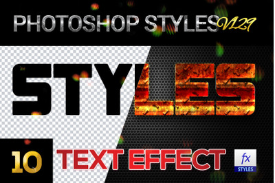 10 creative Photoshop Styles V129