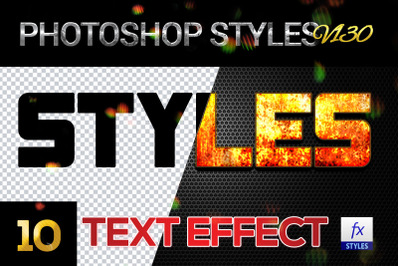 10 creative Photoshop Styles V130