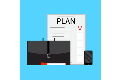 Business planning vector concept