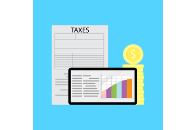 Graph of tax statistics vector