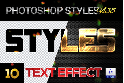 10 creative Photoshop Styles V135